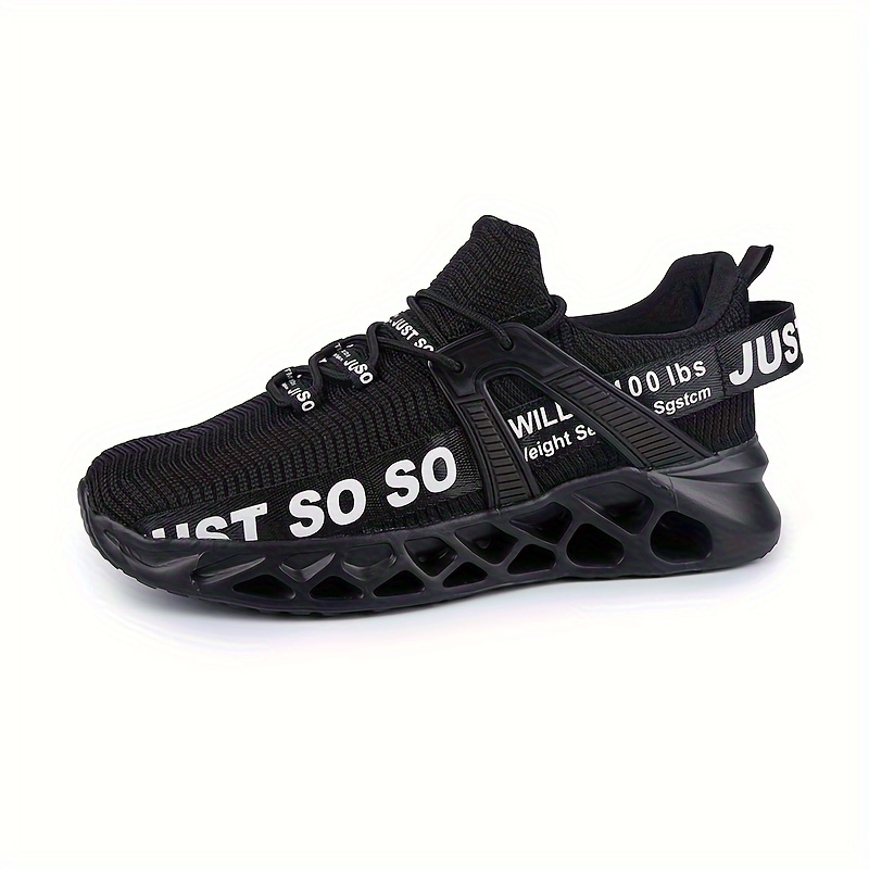womens solid color trendy sneakers lace up soft sole platform letter print walking shoes blade type running shoes details 0